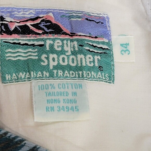 Vintage Reyn Spooner Shorts Pleated Front Hawaiian Floral Cotton Mens 34 Golf - Picture 7 of 7